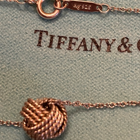 Jewelry Tiffany Co Twist Knot Necklace Poshmark